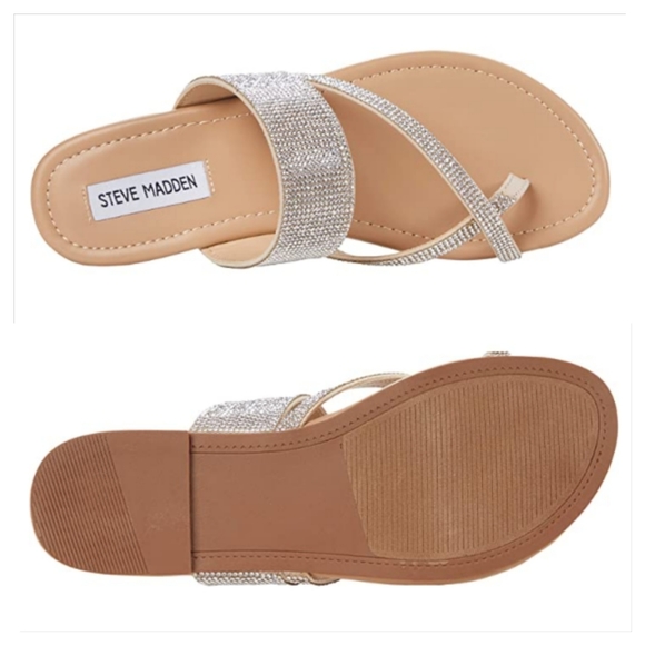 LAST1* NEW Steve Madden Valaria Rhinestone Sandals - Picture 2 of 6